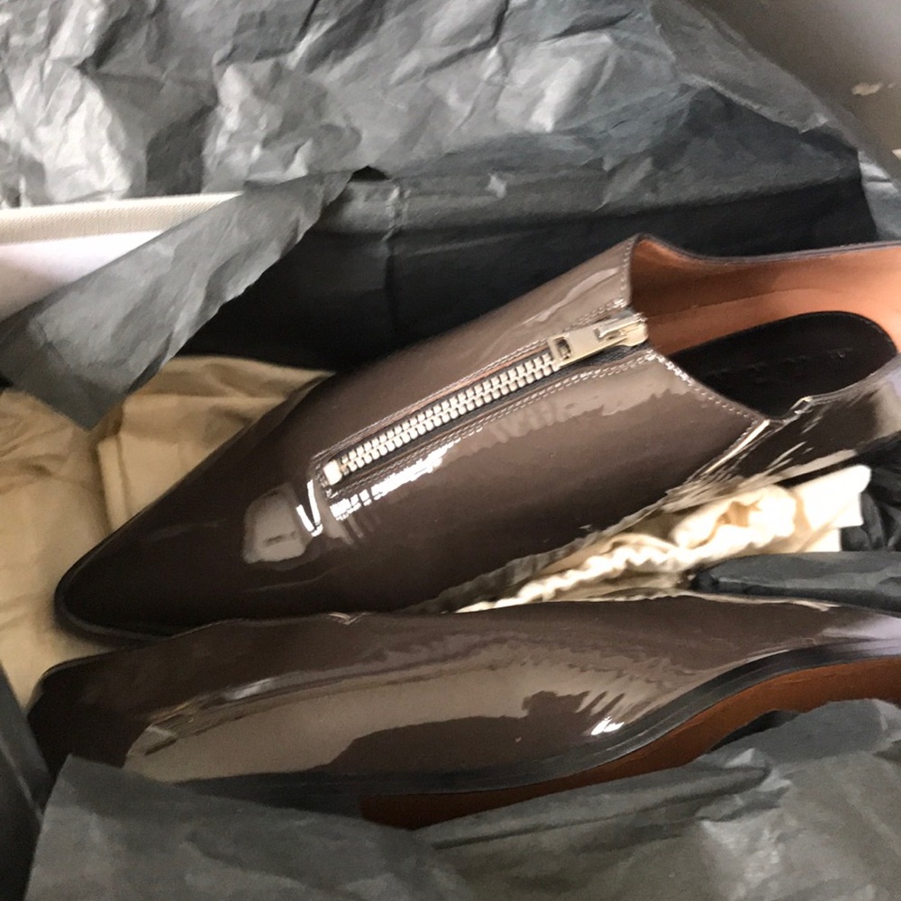 COPY - NEW MARNI SHOES FLAT ZIP 38.5 taupe color